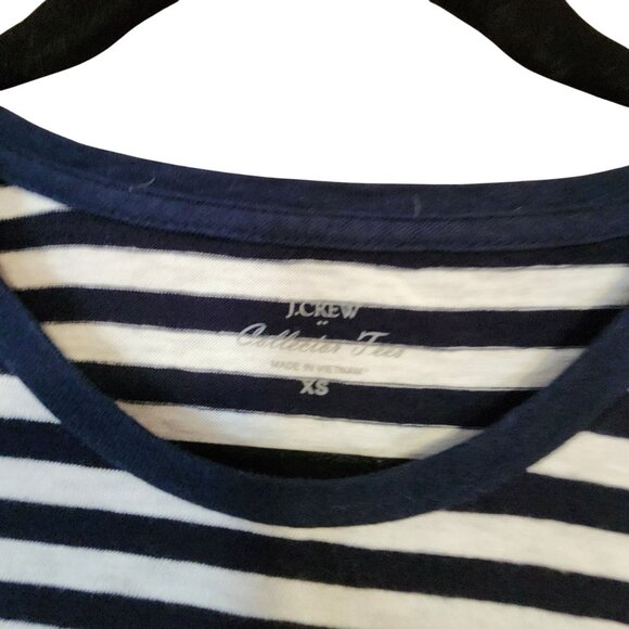 J.Crew Womens XS Striped Tee With Flamingo Sequin Design - Picture 3 of 3